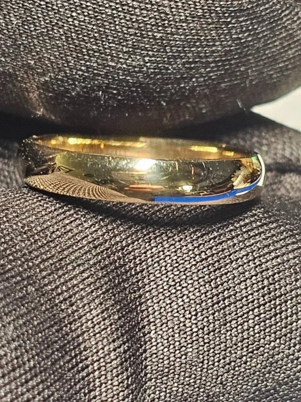 14KT GOLD PLAIN WEDDING BAND 3MM SIZE 4